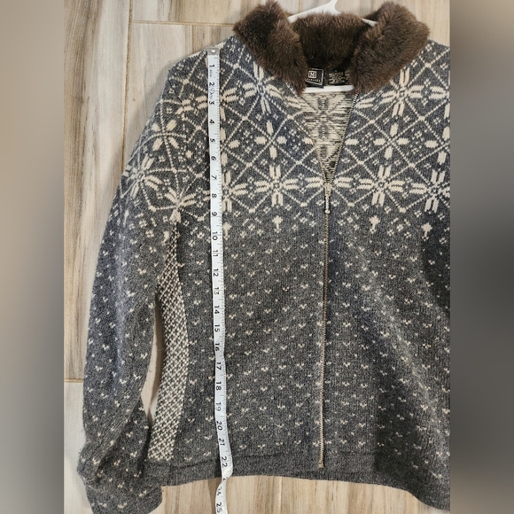 Vintage Maurices Lambswool Blend Full Zip Sweater Size Small - Picture 9 of 10